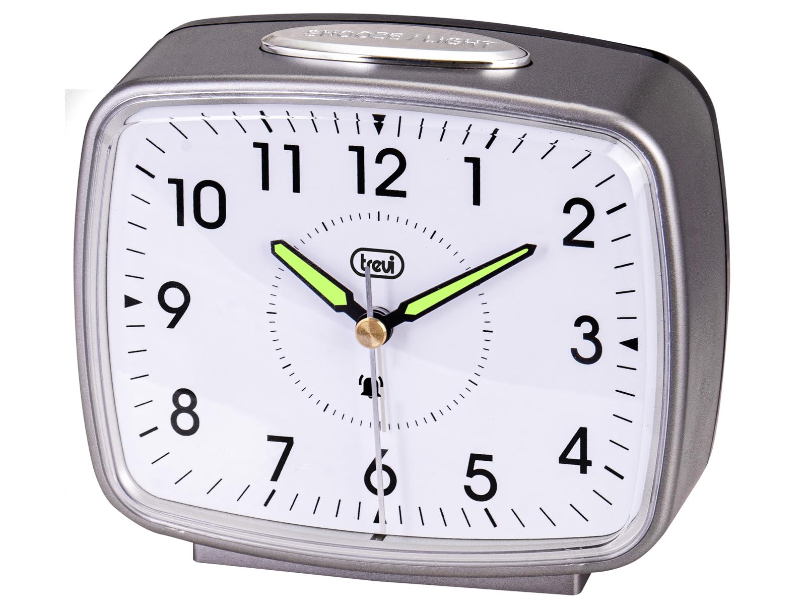 Trevi Grey Alarm Clock, One Size