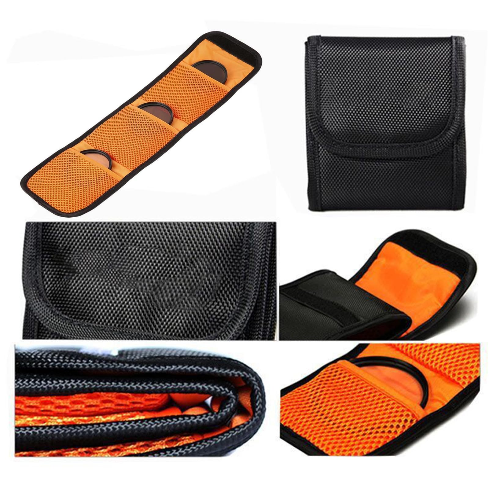 BAIMOQI Lightweight & Long Service Case DSLR Camera Filter Storage Bag Waterproof Storage Keep Your Filters Organized & Safe
