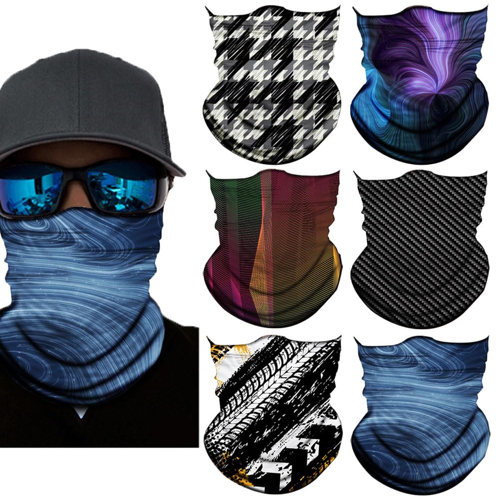 Neck Gaiter Mask,UV Protection Bandana Gator Face Cover Covering Mask,Tube Scarf,Neck Warmer Balaclava,Headband