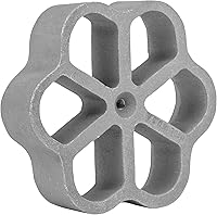 Vista 2 de O'Creme Roseta de Hierro Floral Diseño Triple