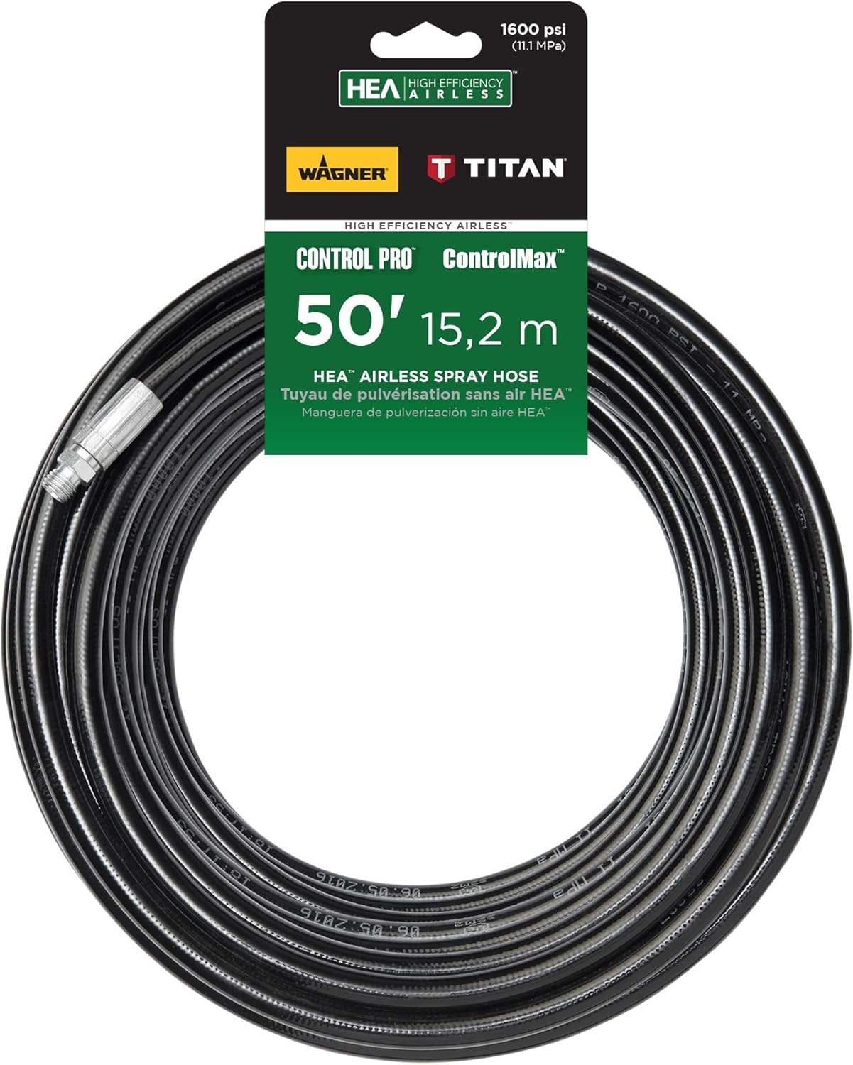 Wagner Spraytech 353-708 Replacement 50 ft. Paint Hose, Compatible with Wagner Control Pro or Titan ControlMax Paint Sprayers