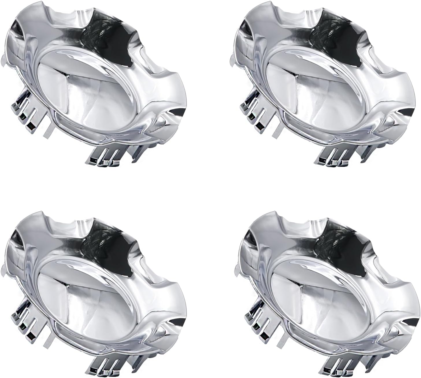 Hub Caps for Silverado Tahoe Avalanche 2007-2013 (20" 5-Spoke Wheels) - 4PCS 7.125" Chrome Plastic Blank Wheel Center Caps - 9595152