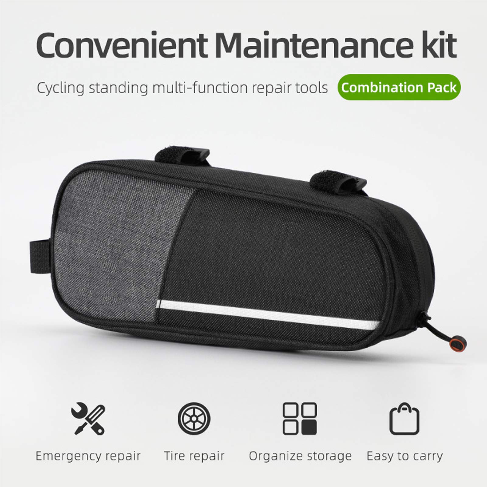 Kit di attrezzi professionali per riparazione mountain bike, pompa per pneumatici portatile, gonfiatore, set di chiavi multifunzione per ciclismo all'aperto, campeggio, cost
