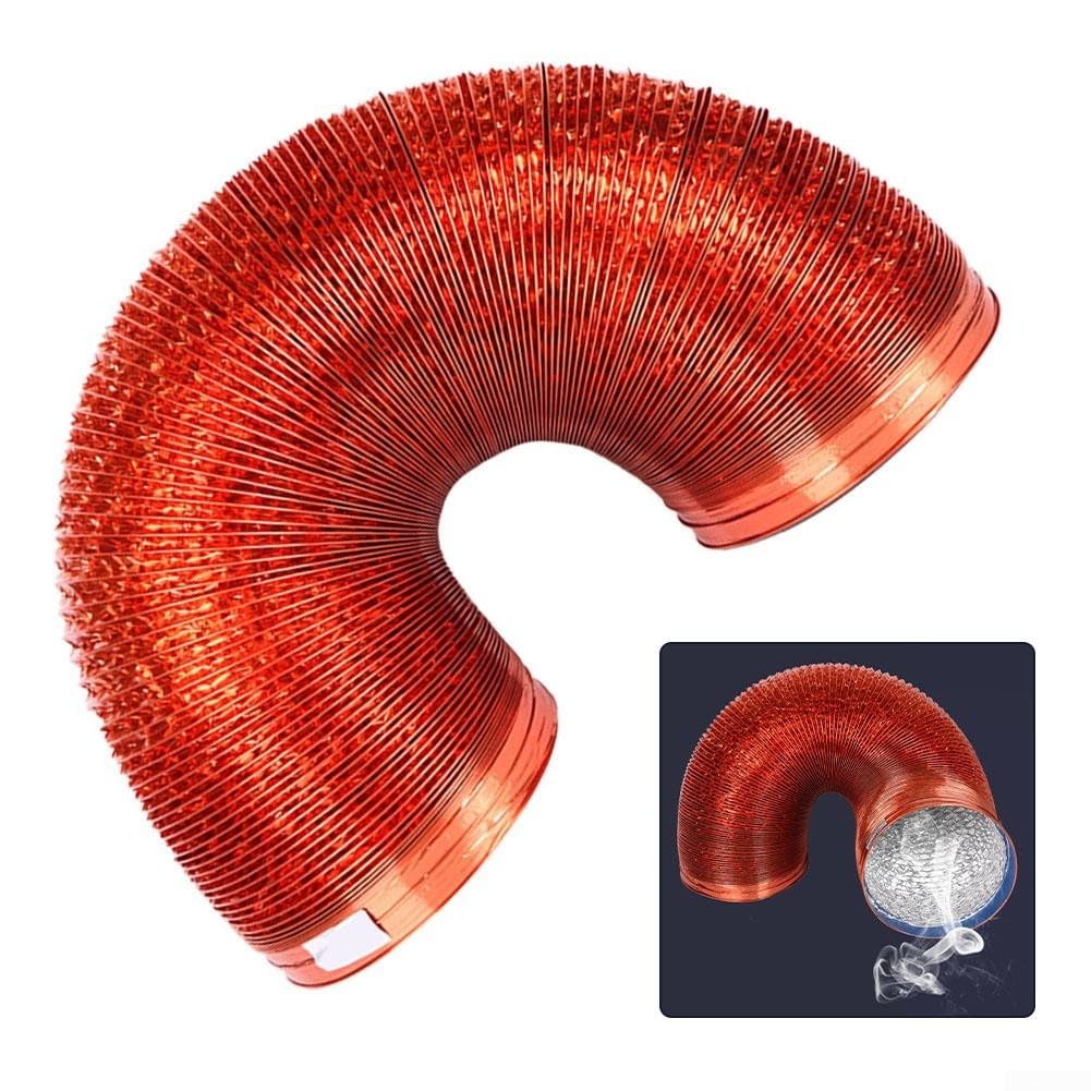 Condotto flessibile in lamina di alluminio, condotto di scarico ad alta temperatura da 3 metri, per asciugatrici, cappe, ventilatori per aria condizionata (153 mm)