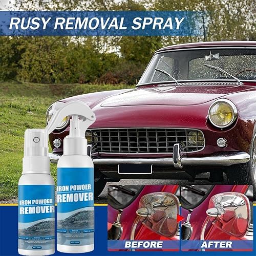 Miniatura 9 de RJDJ Ouhoe - Spray removedor instantáneo de óxido, removedor de óxido para automóvil, limpiador de pintura de metal, removedor de óxido, suministros