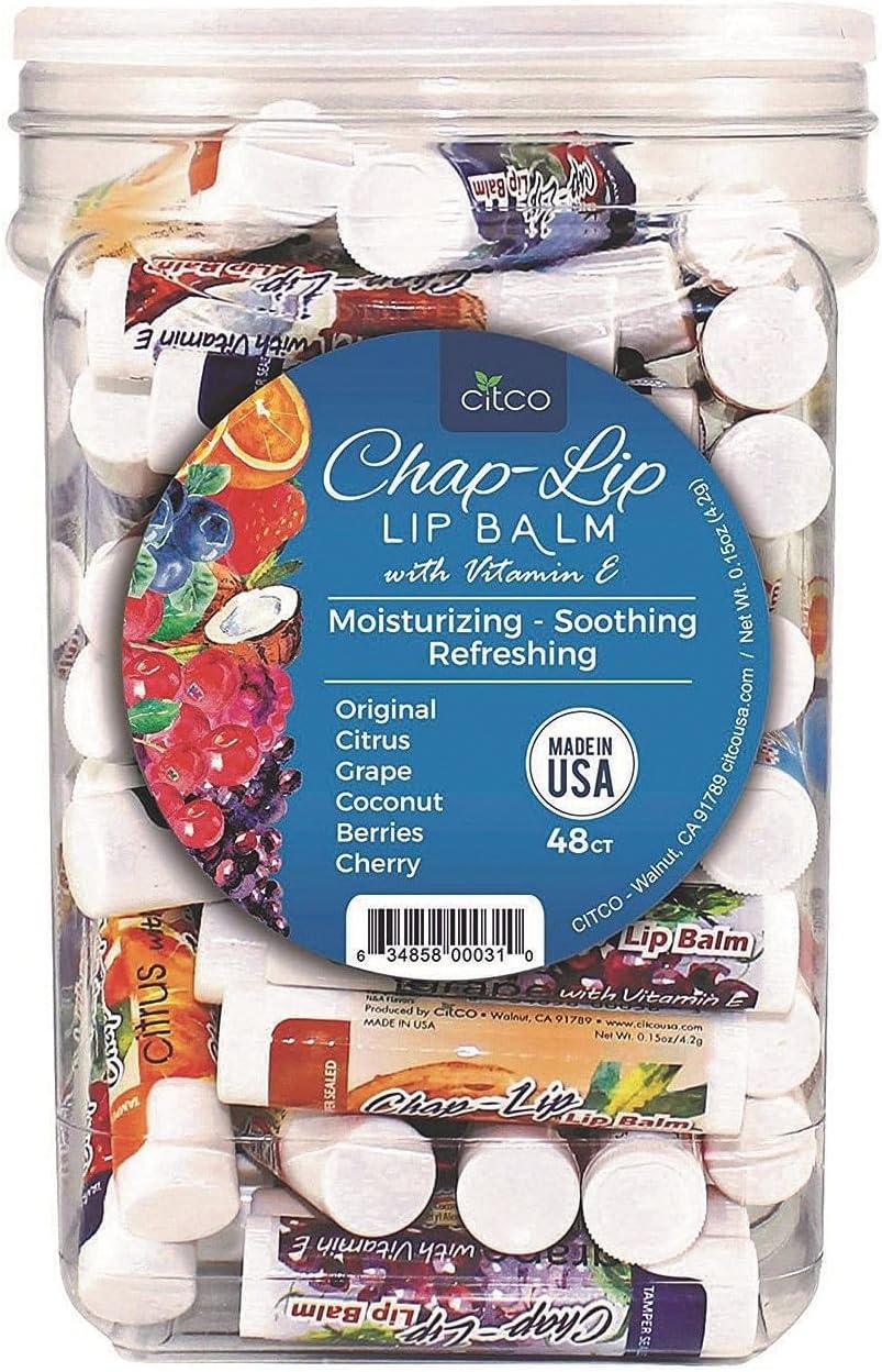 Chap Lip Balm 48 Count Assorted , Chap-Lip 48 ct