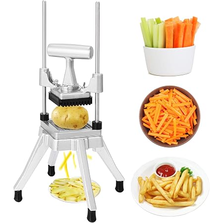 1/4" Vegetable Dicer & French Fry Cutter – Commercial Grade Stainless Steel Chopper 10 thumbnail image
