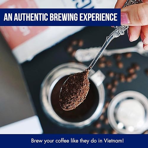 Miniatura 4 de Nguyen Coffee Supply - Filtro Phin original Cámara de acero inoxidable de 12 oz de diámetro de placa de 4.375 pulgadas, taza perfecta de café Phin