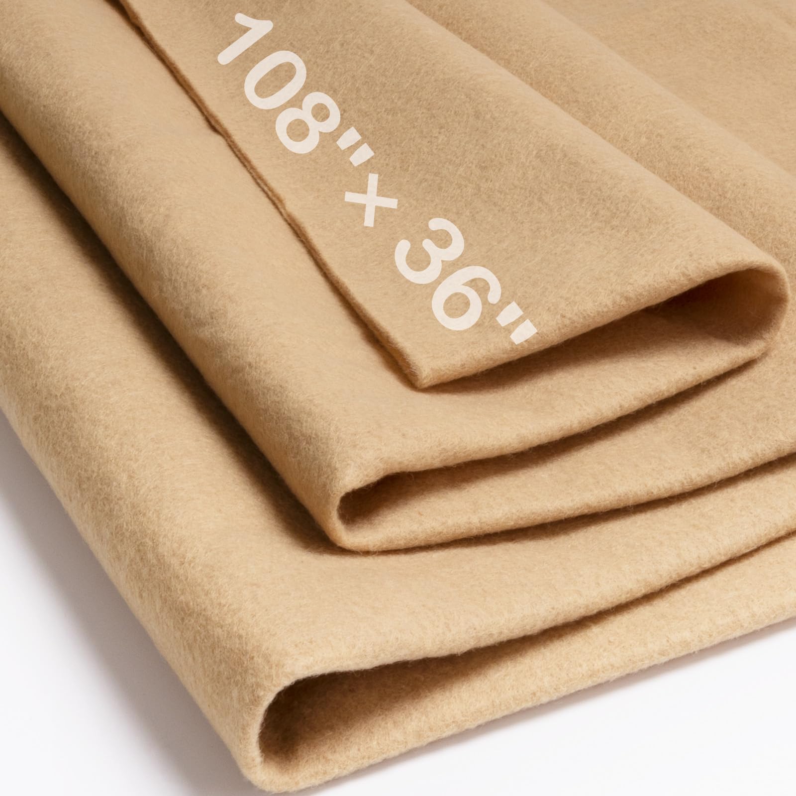XSEINO Moss Green Large Felt Fabric 108" X 36 "(3 Square Yards), 1.4 mm Thick Soft Felt Fabric Sheet for Crafts, Green Series Colors Soft Nonwoven Fabric, Fit for Decoration, Sewing, DIY Crafts — view 9