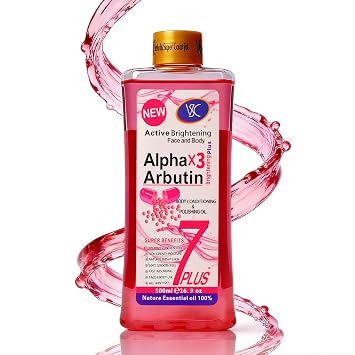 Alpha Arbutin Face & Body Oil 1000ml Lightweight Moisturizing Formula for Even-Looking Skin Fast Absorbing Daily Care Sensitive Skin Friendly Alpha Arbutin 500ml