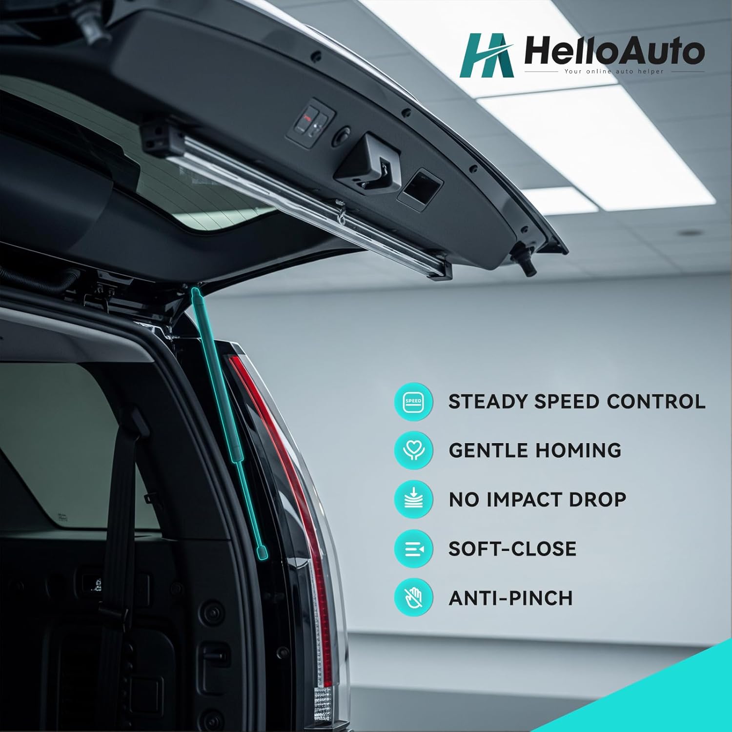 HelloAuto Rear Hatch Lift Supports for Jeep Grand Cherokee 2011-2013, Liftgate Tailgate fit for 2011-2013 Cherokee with Power Liftgate & Added Roof Ladder(Set of 2)