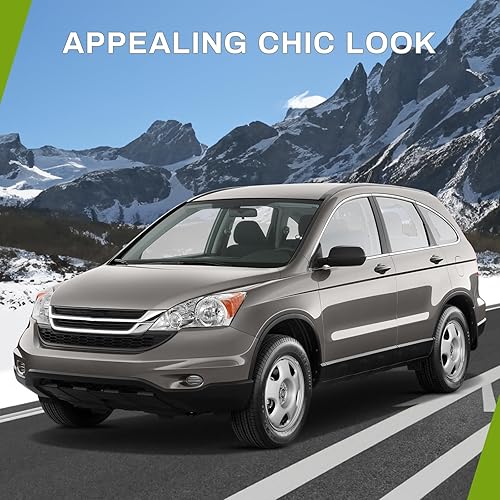 Miniatura 6 de AUTOSAVER88 Conjunto de faros delanteros compatible con CRV CR-V 07 08 09 10 11 2007-2011 CRV CR-V Reemplazo de carcasa cromada ámbar reflector -