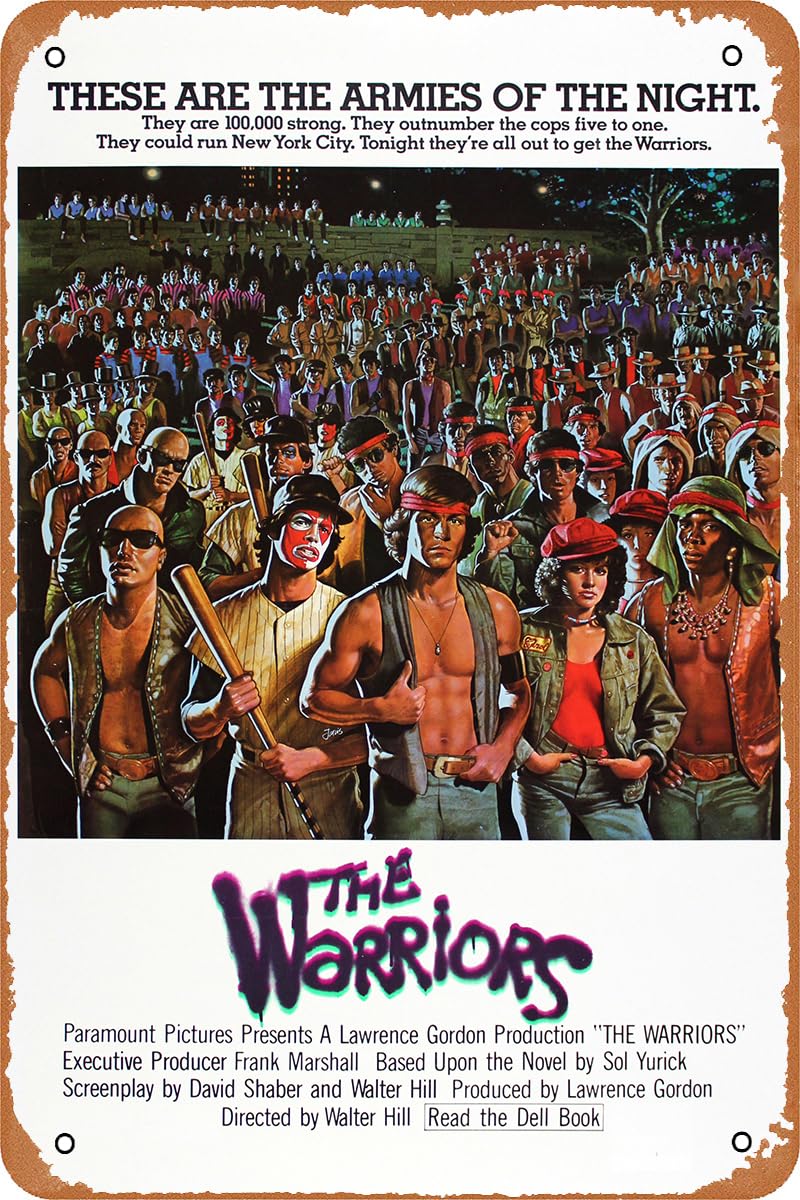 Amazon.com : The Warriors Movie Poster Retro Metal Sign Vintage