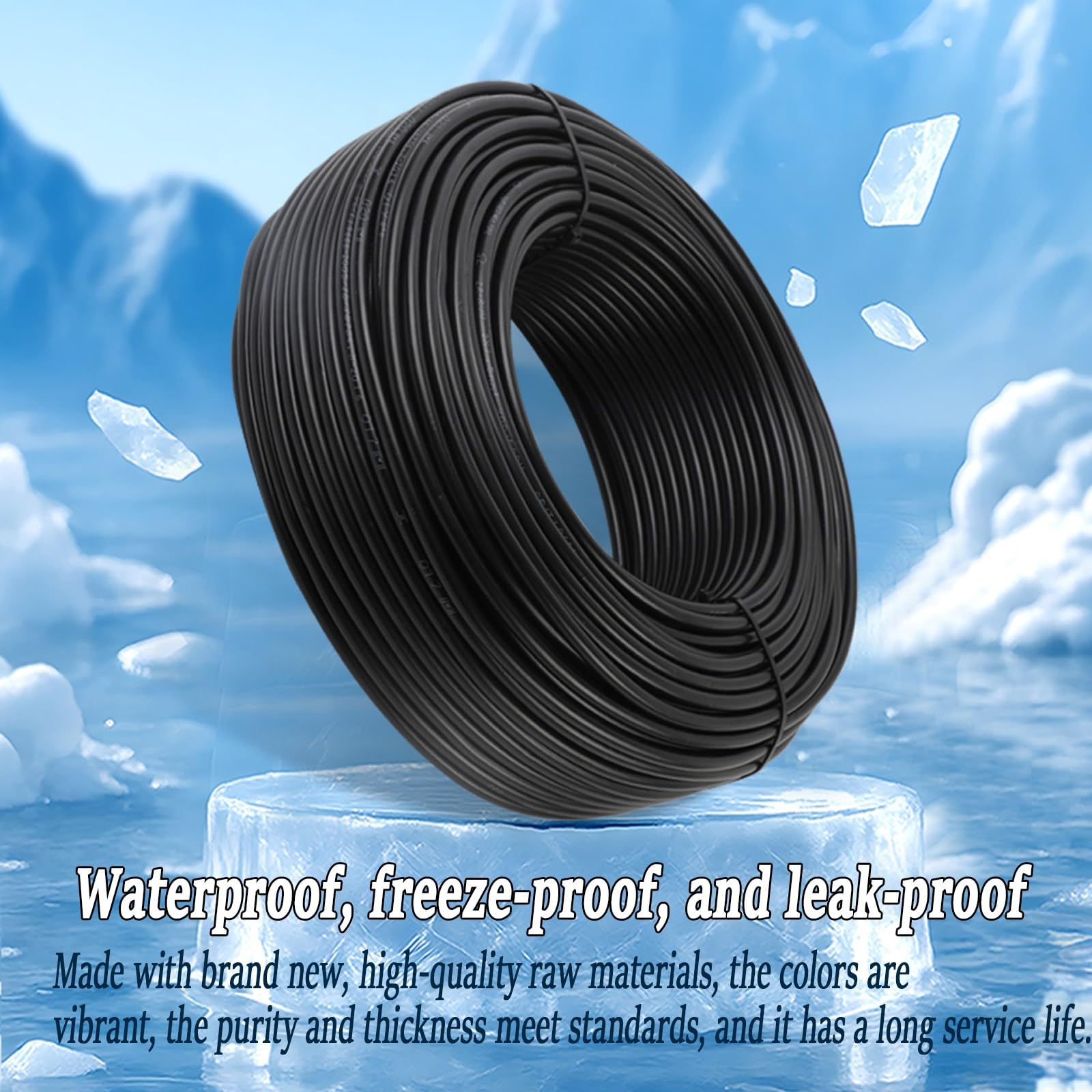 Cable Flexible De Cobre 18/2AWG, 320FT, Con Aislamiento De PVC, 300/500 V(2.5 mm²(14AWG))