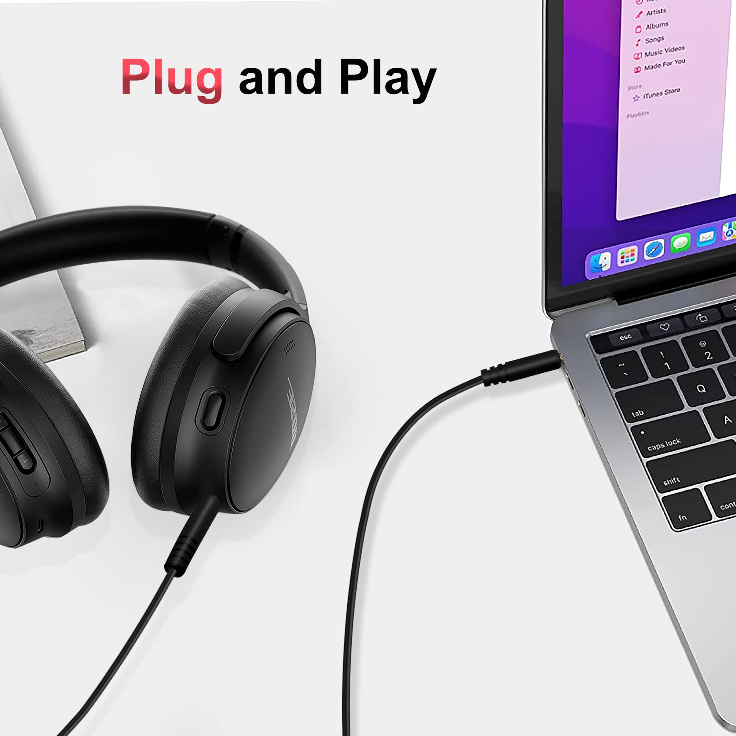 Amazon | 交換用オーディオケーブル Auxコード Boseヘッドフォン用 3.5