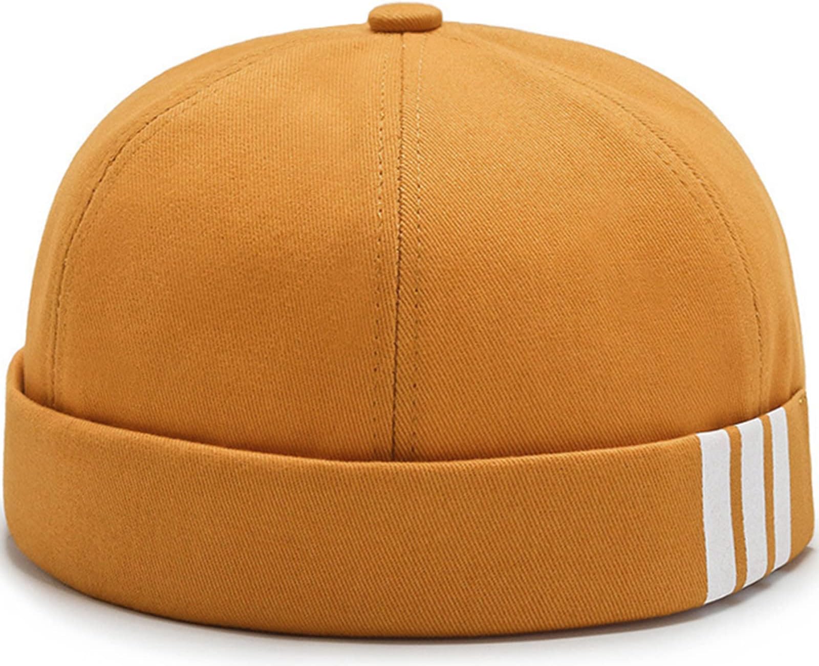 GlamorstarDome Brimless Hats for Women Men Sailor Docker Beanie Cap Hip Hop Hats