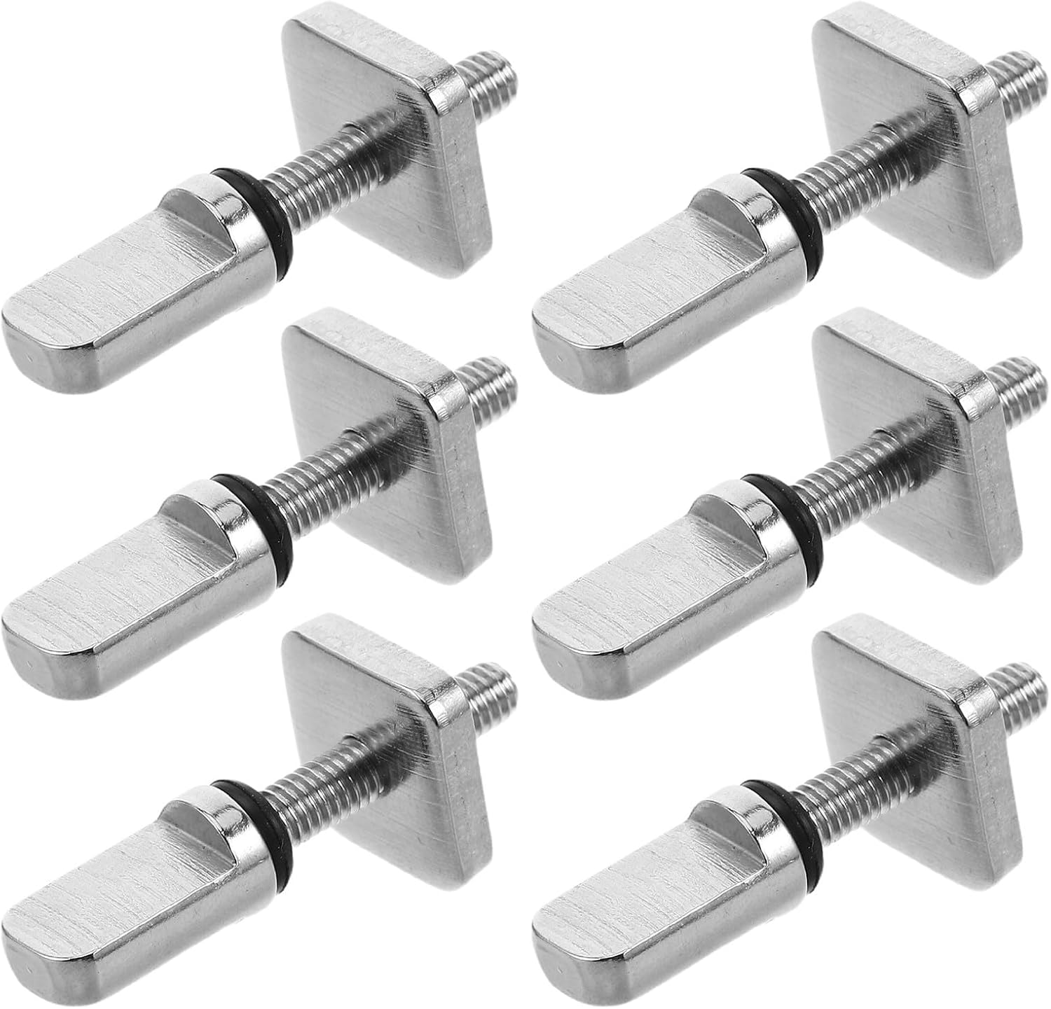 TOYANDONA 6pcs Stainless Steel Paddleboard Fin Screws Tail Fin Replacement Surfboard Thumb Screws Corrosion Resistant Sup Accessories for Stand-up Paddleboarding