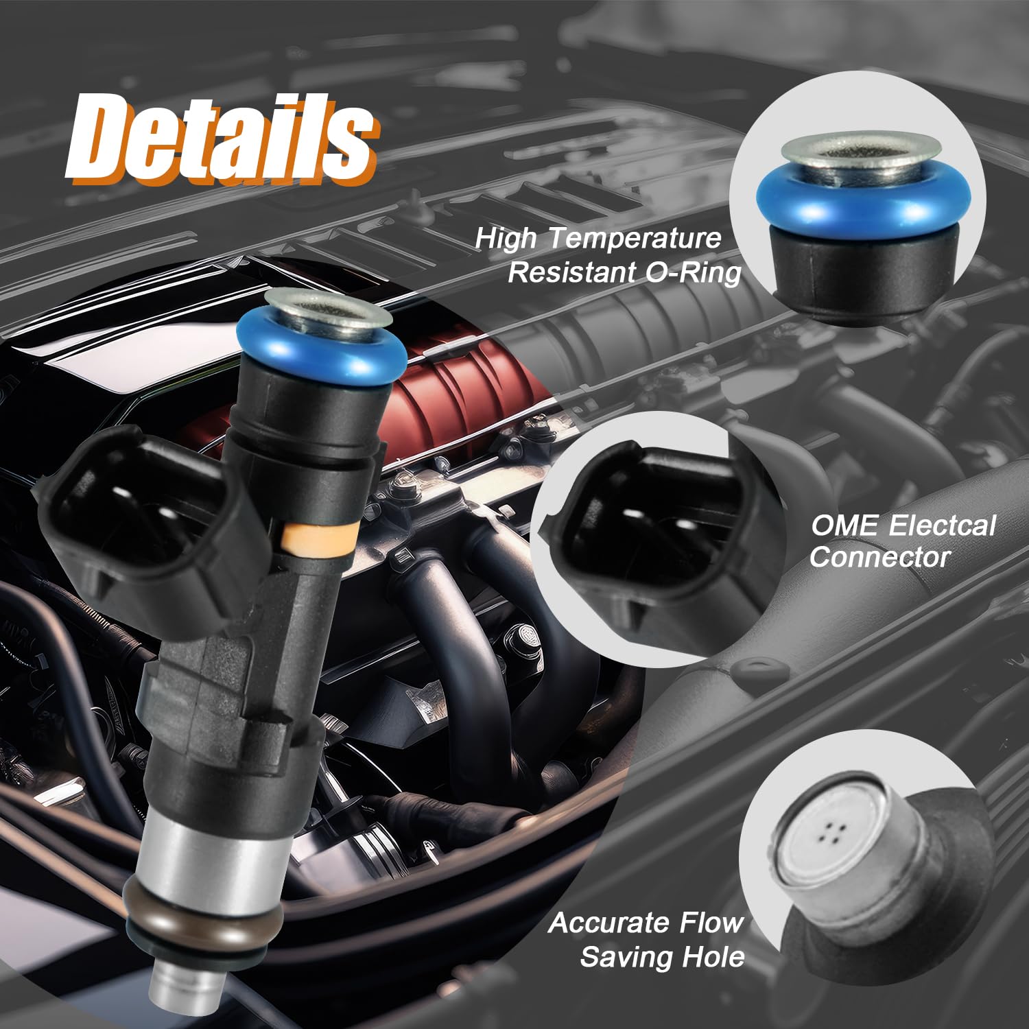 Fuel Injectors For INFINITI FX35 Set Of 6 Remanufactured Bosch Fuel Injectors For Nissan/Infiniti 3.5L V6 (Murano, 350Z, G35, FX35, M35) Nissan Infiniti Fuel Injectors - Foto 2