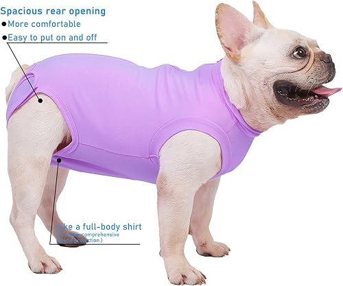 Miniatura 19 de Traje de recuperación de cirugía para perros – Después de la esterilización, heridas abdominales después de la recuperación quirúrgica, antilamida