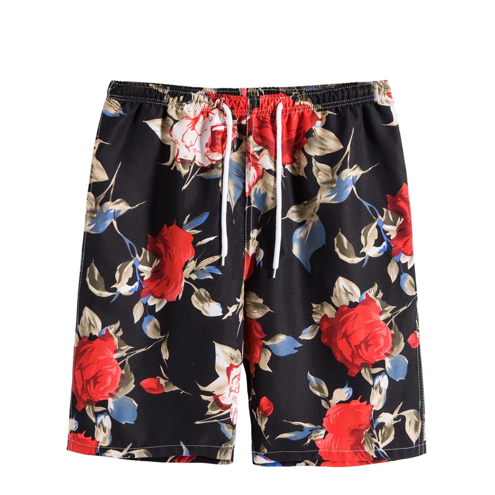 Gym Shorts Men Swim Trunks with Compression Liner 7 Inch Inseam with 4 Way Stretch and Classic Styles Holiday Bathing Suits Boardshorts Fashion Cool Style