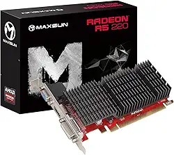 maxsun Placa gráfica GPU AMD Radeon R5 220 2GB (DVI-I, HDMI, VGA) - Pronto para baixo perfil
