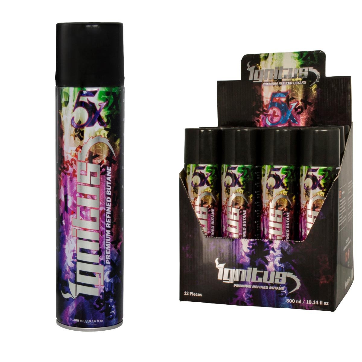 Ignitus 4 Cans 5X Premium Refined Butane