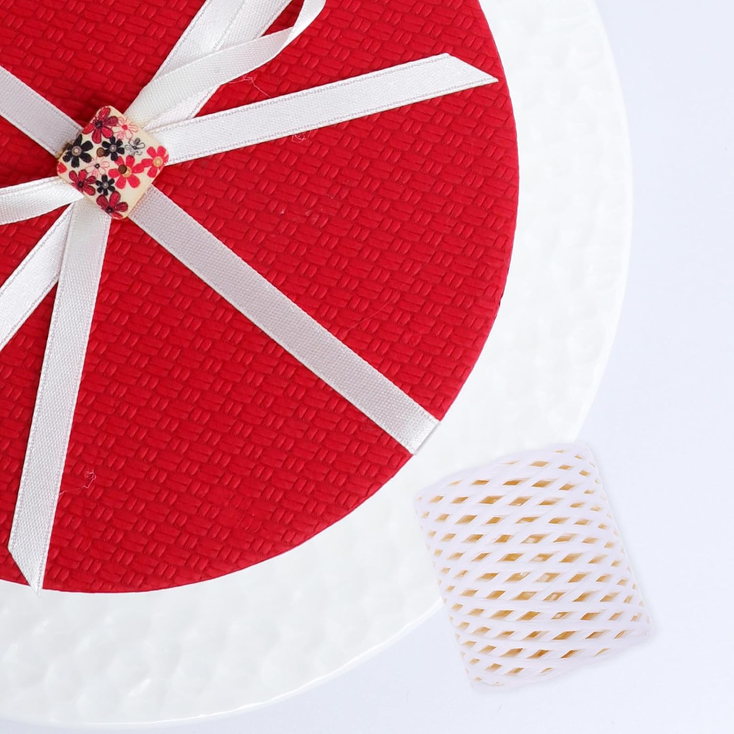 Raffia Paper Ribbon Twine String for Crafting and Present Wrapping, Natural Color Handmade Packing Paper Rope for DIY Packaging and Floral Decoration