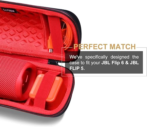 Miniatura 9 de LTGEM EVA Estuche De Transporte Duro Para JBL FLIP 765GRIP Altavoz Bluetooth Portátil Impermeable - Rojo