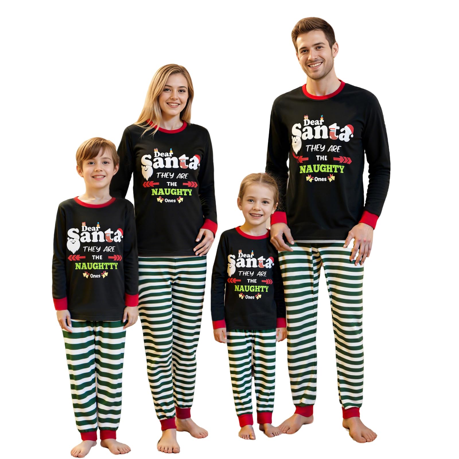 OAKFashion Christmas Family Pajamas Sets, Christmas Family Matching Pajamas Sleepwear Pjs