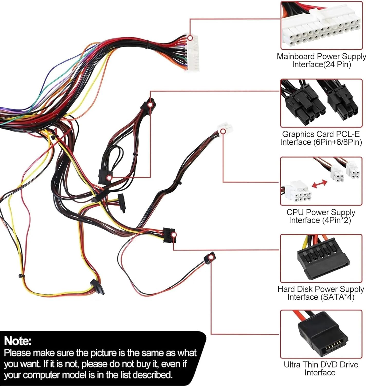 HU460AM-01 460W Power Supply for XPS 8930 8920 8910 8900 8700 8300 R5 DPS-460DB-15 AC460AM-01 WY7XX WC1T4 D460AM-03