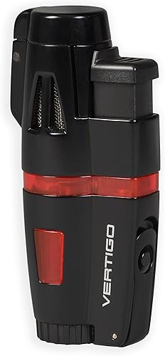 Vertigo Crusher Triple Torch Flame Lighter (Rojo)