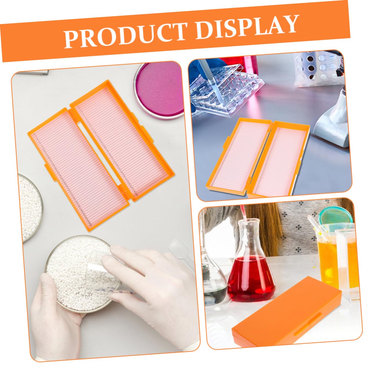 Gatuida 8pièces Boîte De Rangement Réutilisable Pour Lames De Microscope Lot De Organiseur De Glissières Pratique Et Compact Pour Laboratoires Et Salles De Classe
