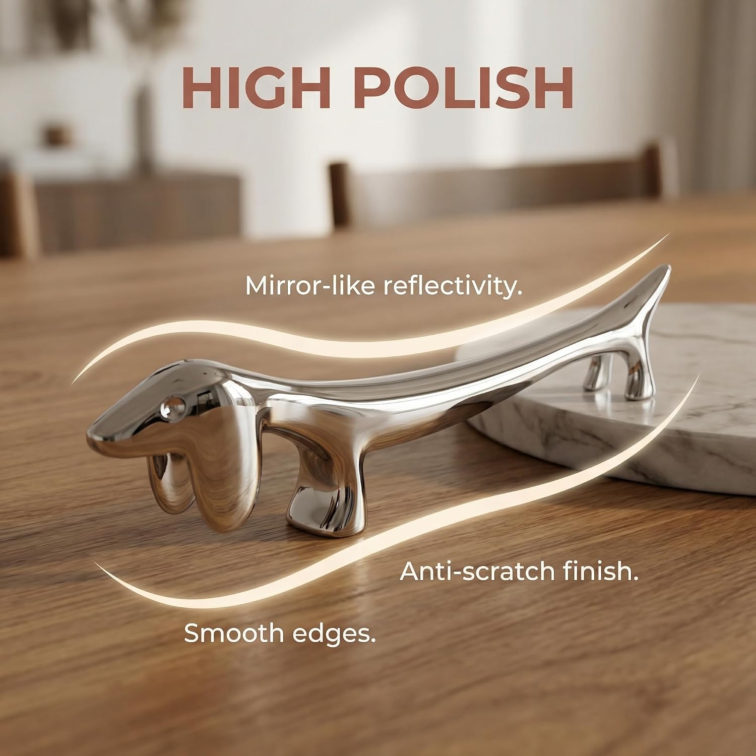 2Pcs Chopstick Holder Dachshund Knife Rests for Table Setting Rest Chopsticks Holders Rack Stand Zinc Alloy Spoon Fork Knife Tableware Brush Home Kitchen Decoration