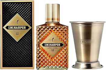 Amazon.co.jp: I.W.ハーパー 12年 750ml 43度 ジュレップグラス付き