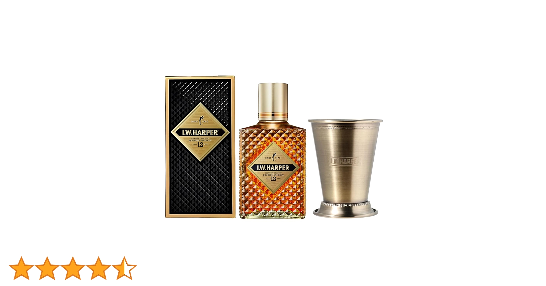 Amazon.co.jp: I.W.ハーパー 12年 750ml 43度 ジュレップグラス