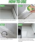Mould Remover Gel, Powerful Mould Mildew Remover for Washing Machine, Top Load, Front Load, Tub Seal, Grout, Bathroom, Shower, Tiles, Refrigerator Strips, Kitchen Cleaner - 8 fl.oz