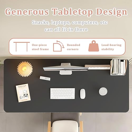 Miniatura 3 de Mesa de estudio de escritorio para computadora, no requiere montaje, mesa plegable para ahorrar espacio en la computadora para oficina en casa