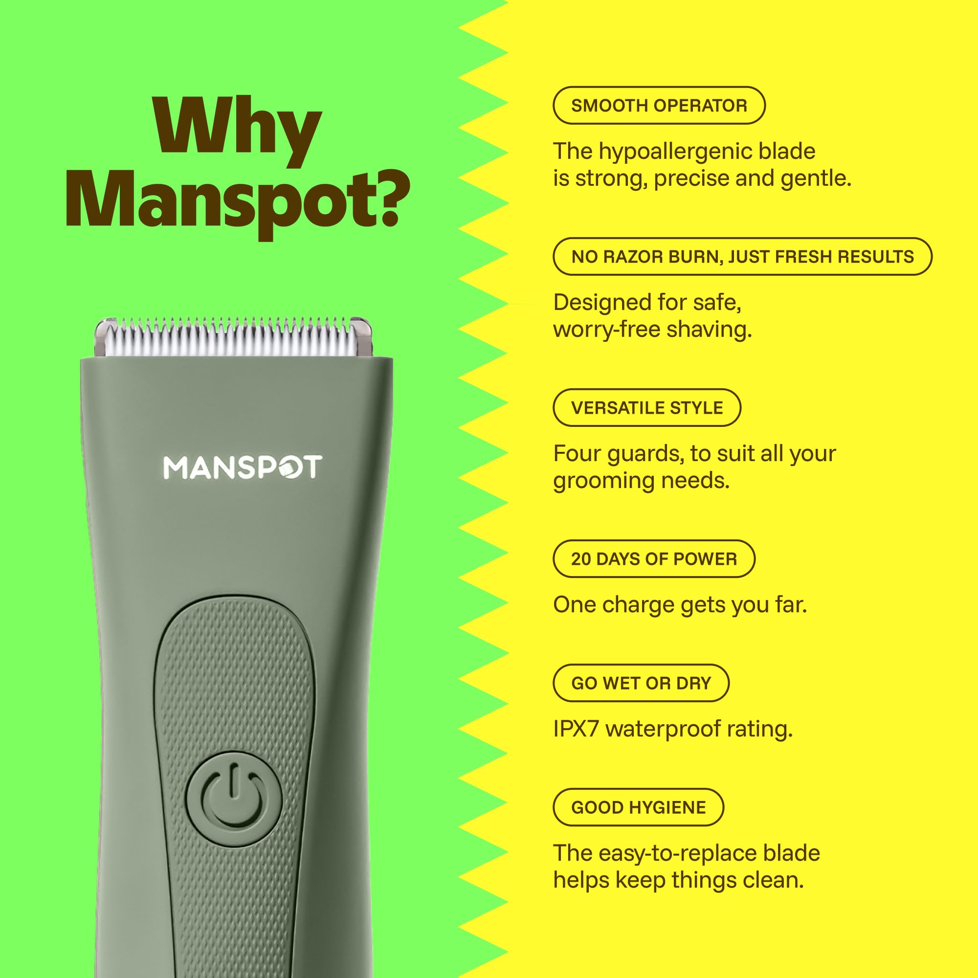 Amazon.co.jp: Groin Hair Trimmer for Men and Women, Electric Ball