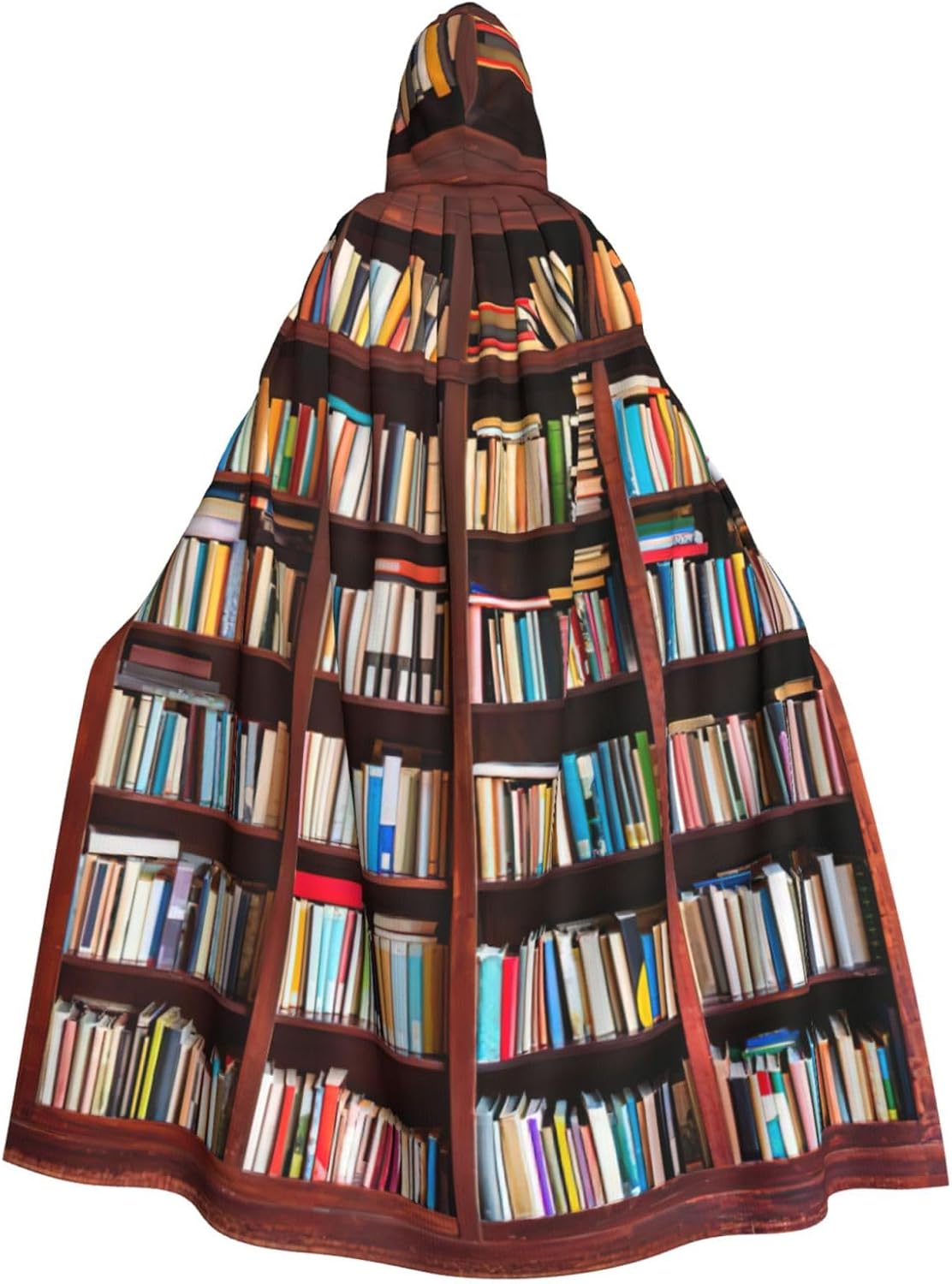 books print Hooded Robe Cloak for Adult Halloween Wizard Vampire Cosplay Costume Fancy Cool Cape
