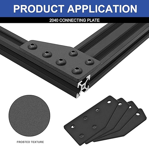 Miniatura 208 de 10 unids 2020 placa de extrusión de aluminio conector esquina L soporte 8020 V ranura hardware ranura T accesorios con tuercas en T y tornillos