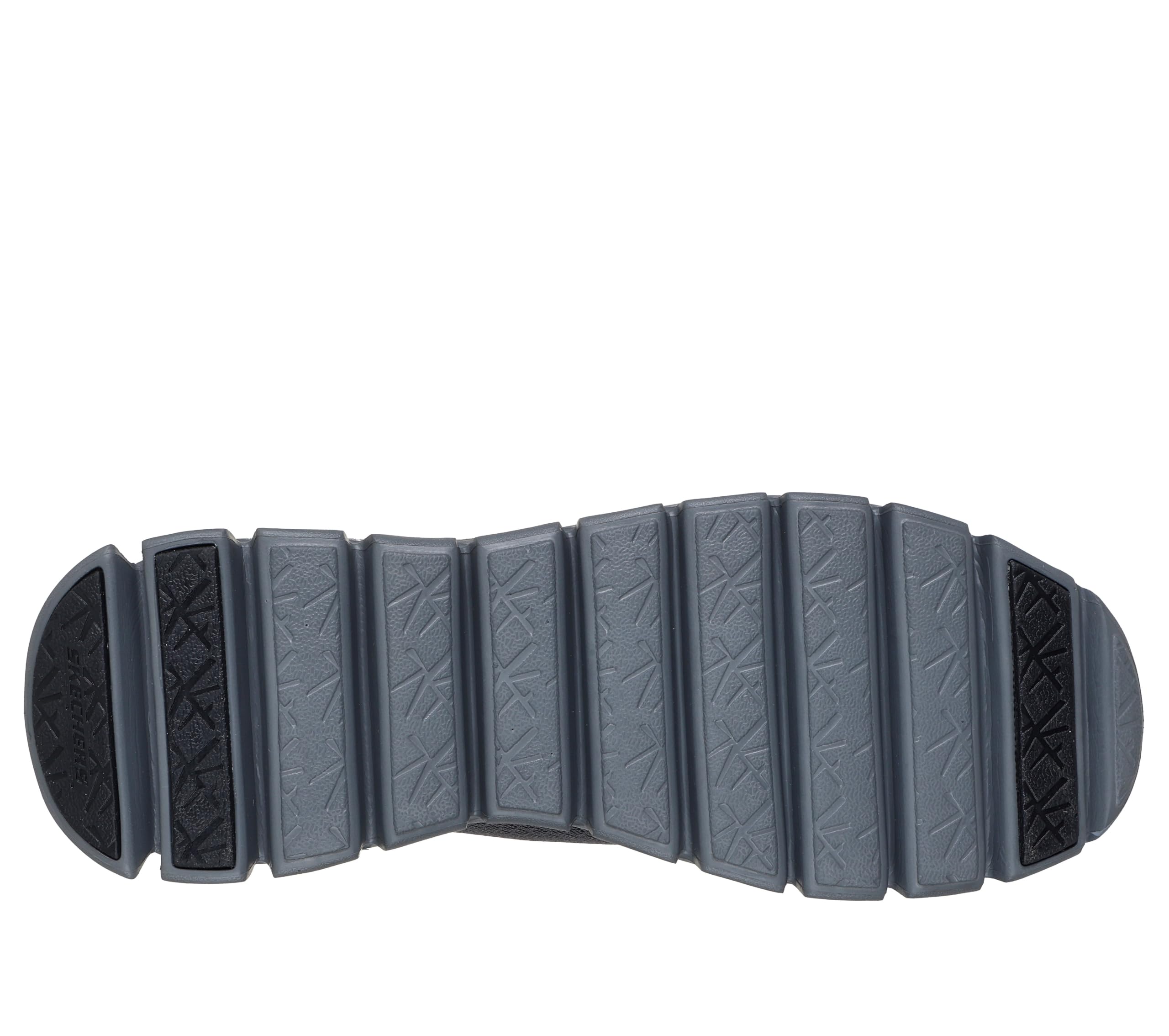 Skechers Herren Glide-Step Noxus Slip In, Charcoal/Orange, 16 Wide – Ansicht 2