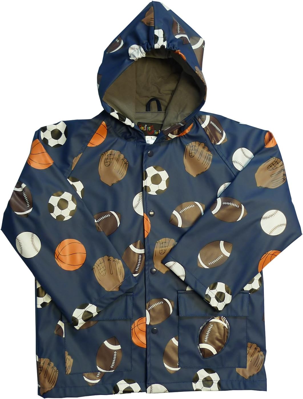 Foxfire for Kids Navy Sports Soccer Football Baseball Basketball Raincoat Size 4T