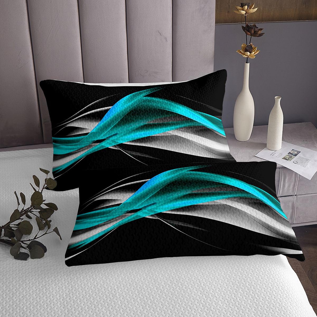 Homewish Set copripiumino singolo a righe Ombre