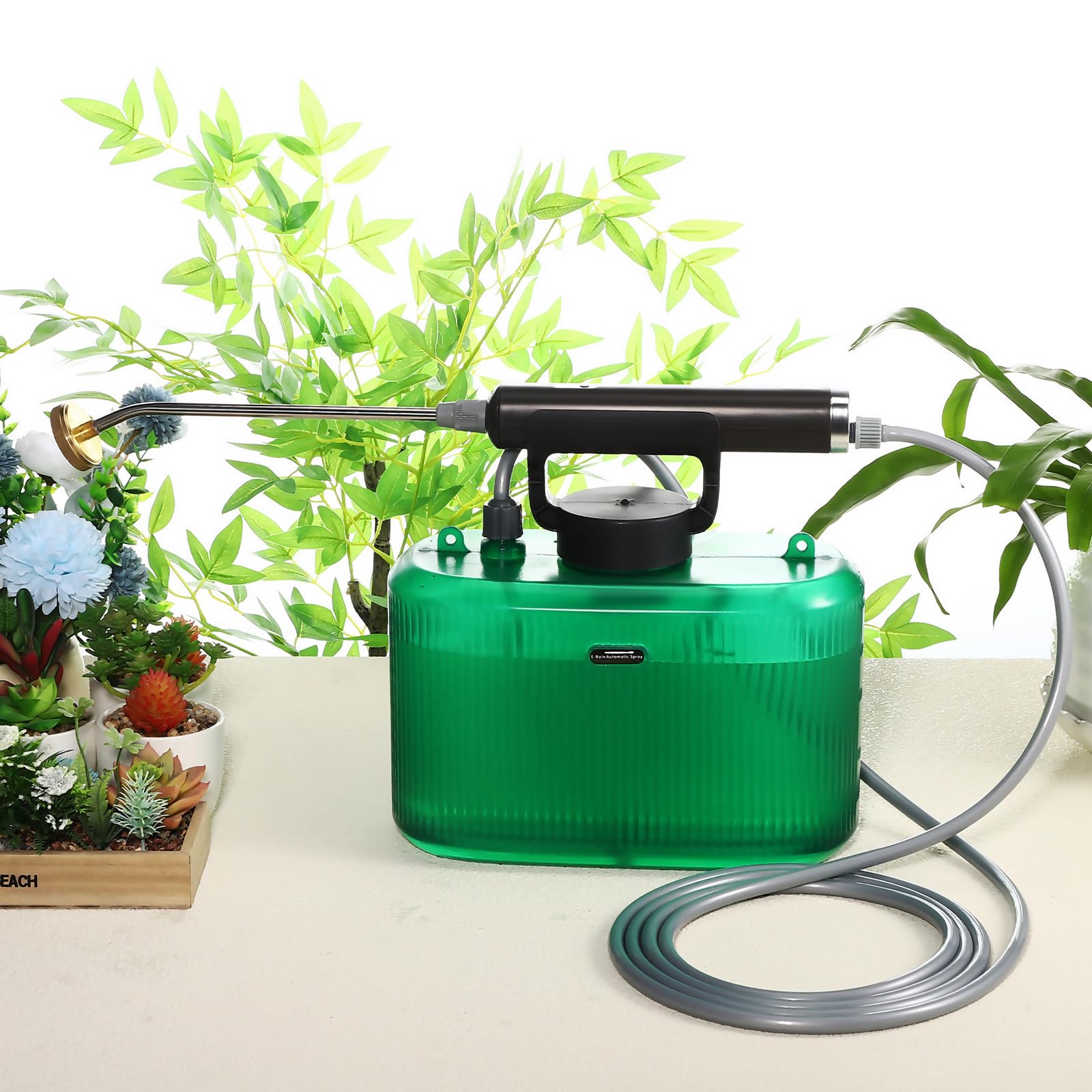 Elektrisches Sprühgerät mit 5l Fassungsvermögen und Schultergurt Tragbarer Gartensprüher aus Pp für Rasen und Garten Pumpensprüher für Pflanzenpflege