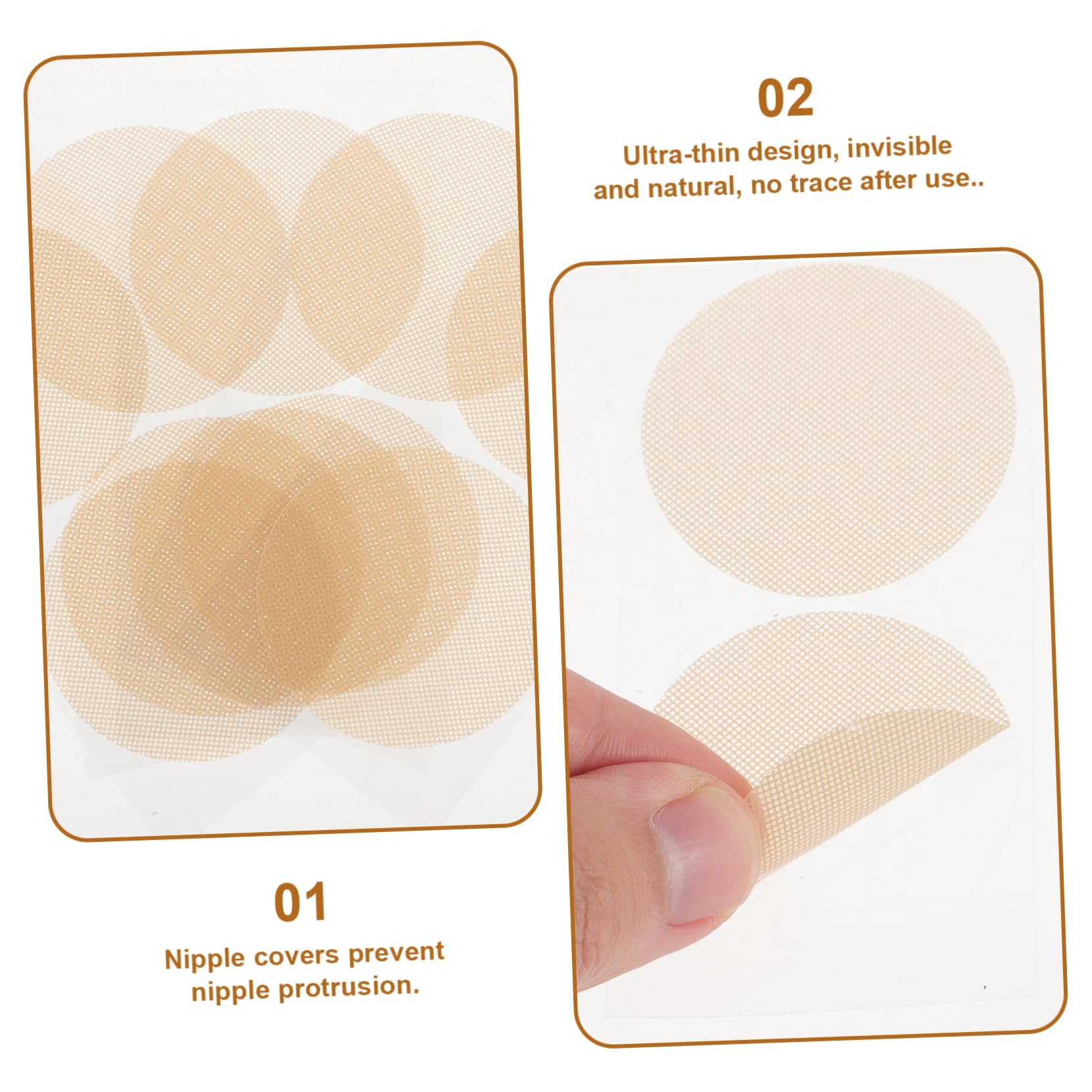 VANZACK 20Pairs Men Nipple Protectors Self Adhesive Chafing Patches for Sports Running Comfortable and Discreet Coverage for Active Beige