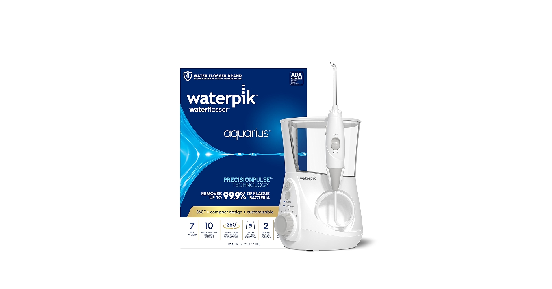 Waterpik Aquarius Water Flosser Professional For Teeth, Gums
