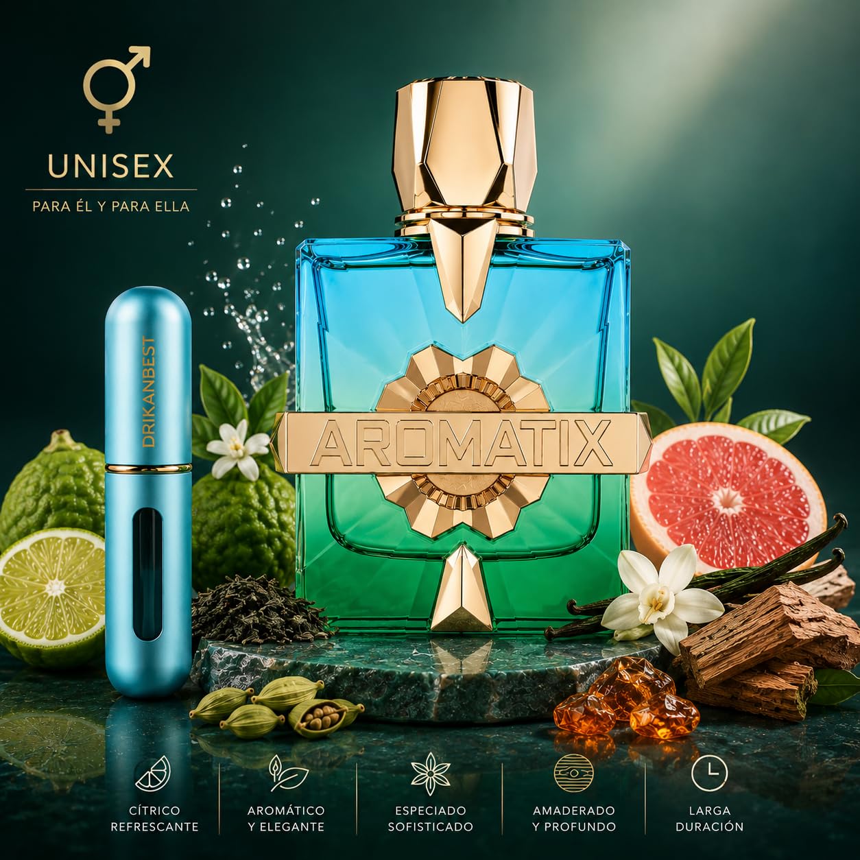 Aromatix Sun Kissed Extrait de Parfum Unisex 100 ml + Atomizador 5 ml