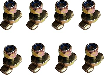 L Track Stud Fitting,Forged Lug Stud Fitting,L Track Bolts and Anchors for Aluminium L Track Rail 8 Pack in