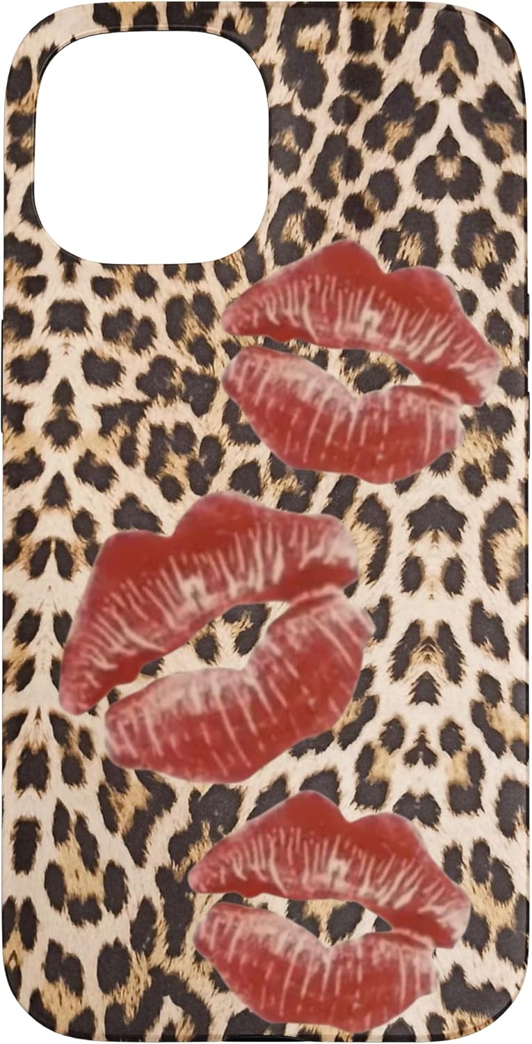 Cheetah Print kiss Case for iPhone 15