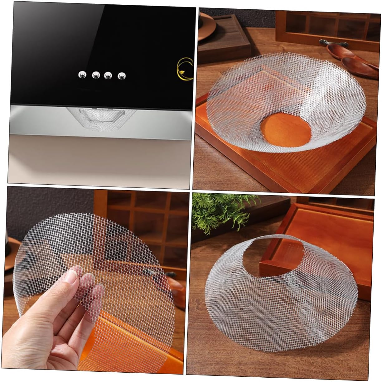 15pcs Kitchen Hood Filters Stainless Steel Grease Traps for Range Hood Net Easy to Prevents Grease Blockages Compatible Models